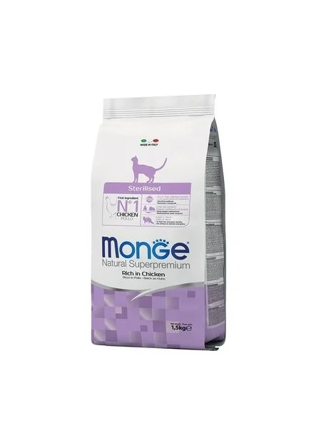Monge Pisici Superpremium Sterilised 1 Monge Cat SpreM Sterilised Pui 1.5kg - hrană pisici sterilizate