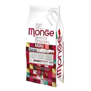 Monge Mini Adult Salmon 15kg hrană câini mici somon digestibilitate blană lucioasă