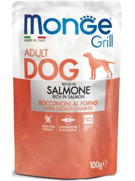 Monge Câini Superpremium Plic cu Somon – 100g - 24 BUC/BAX 1 Monge Câini Superpremium Plic cu Somon – 100g - 24 BUC/BAX