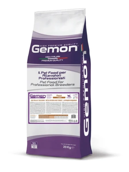 gemon cat adult pui si curcan 20kg hrana uscata pisici complete prebiotice