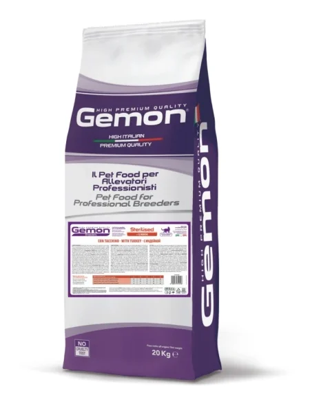 gemon cat sterilised curcan 20kg hrana uscata pisici adult sterilizate digestie usoara