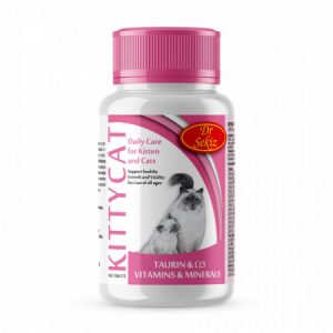 KittyCat 100 tablete 100g multivitamine taurină pisici sănătate blană imunitate