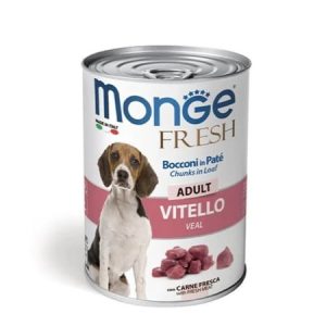 monge chunks in loaf veal 400g hrană umedă câini adulți