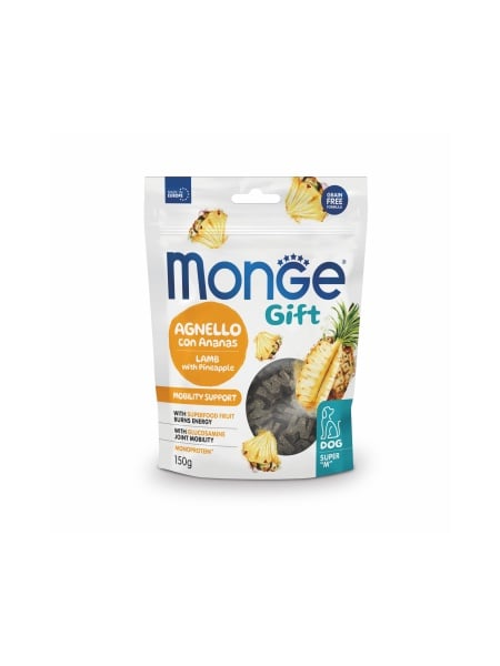 monge gift mobility support lamb pineapple 150g snack câini mobilitate