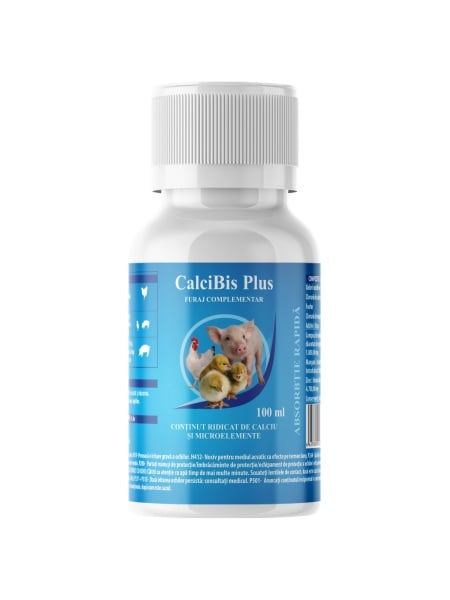 calcibis plus 100ml calciu fosfor vitamina d3 pasari si suine