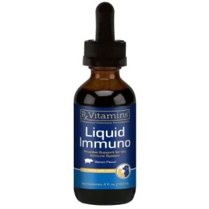 liquid immuno 120ml supliment imunitar câini pisici l‑lizină shiitake arabinogalactan