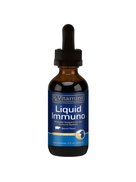 liquid immuno 120ml supliment imunitar câini pisici l‑lizină shiitake arabinogalactan
