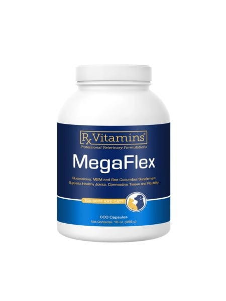 megaflex 600 capsules glucosamine MSM pet joint supplement