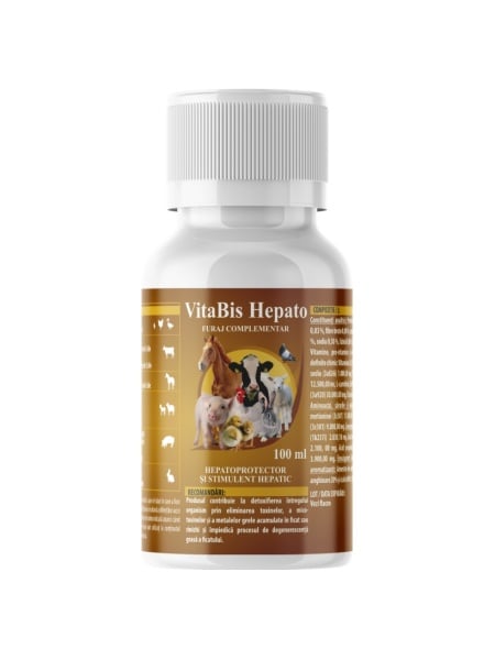 vitabis hepato 100ml supliment protectie regenerare ficat pasari animale